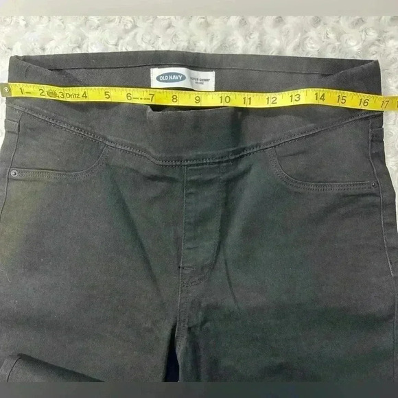 Old Navy Womens Super Skinny Mid-Rise Jegging Black Jeans - Picture 4 of 11